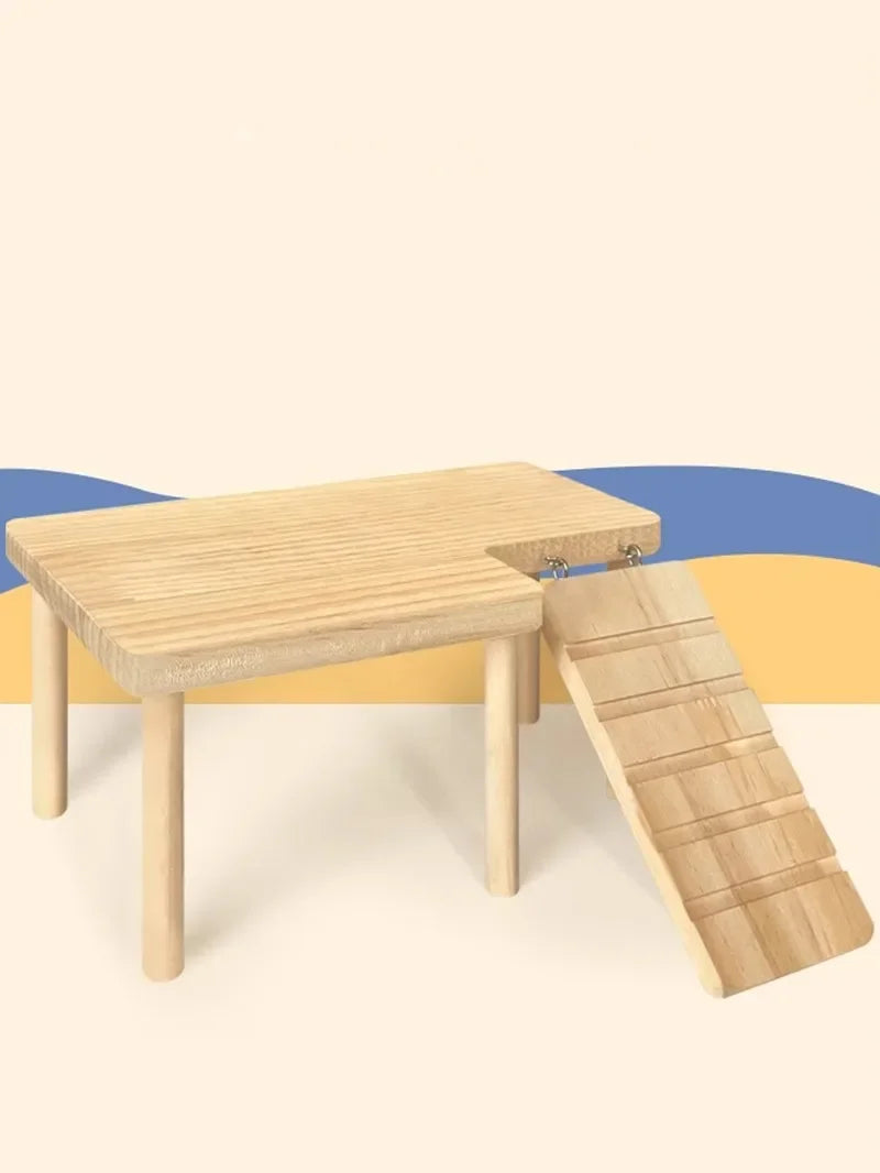 Wooden Ladder Platform